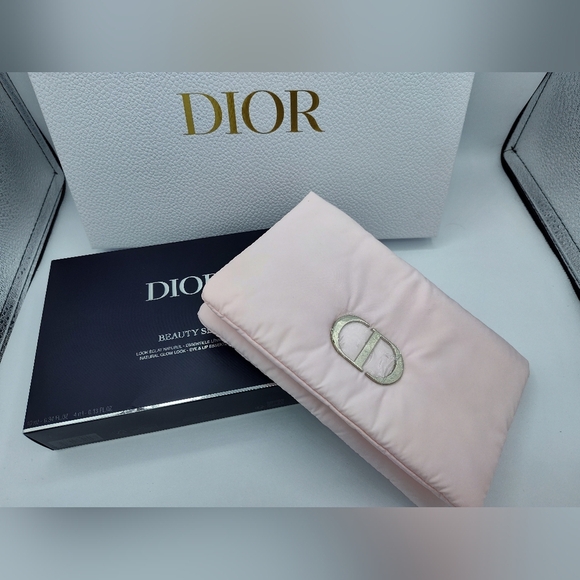 ✨ Dior Who? Dior YOU. Pink Puff Luxe Makeup Bag Pouch Only ✨ NEW IN BOX - Picture 5 of 6